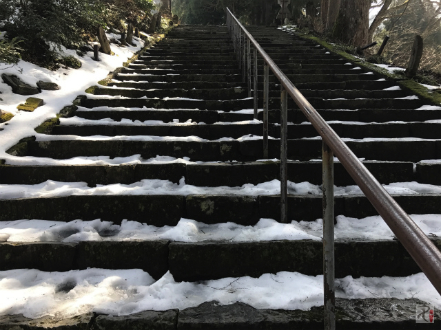 大山寺の階段