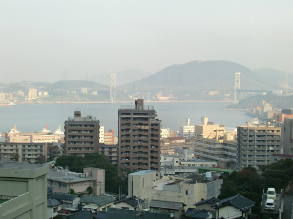 風師山から見える関門橋
