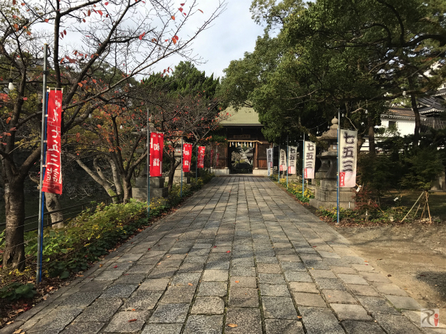八坂神社、小倉城側の入口