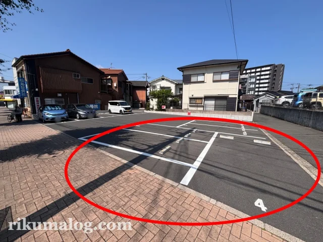 松島整骨院横の駐車場