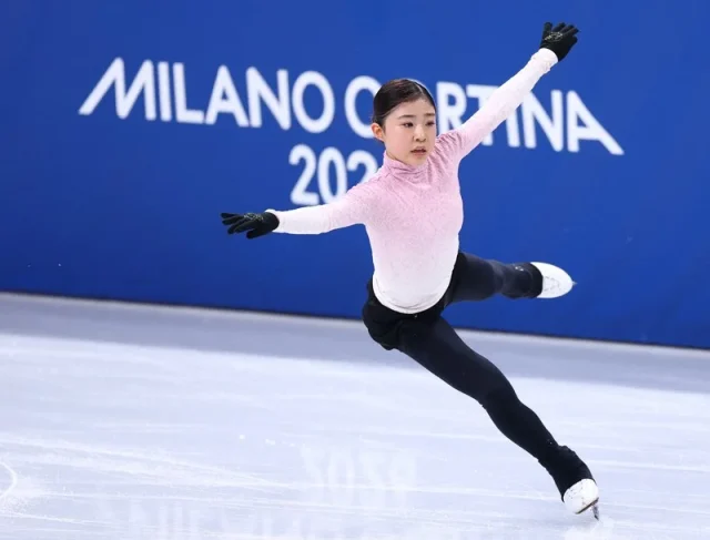 公式練習での千葉百音選手