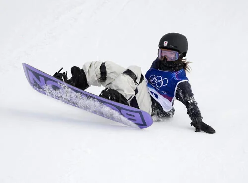 2回目の最後で着地失敗した岩渕選手