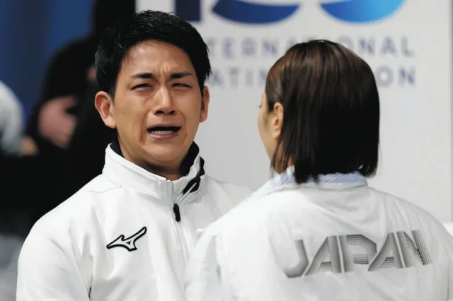 ひたすら号泣する木原龍一選手