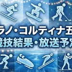 ミラノ・コルティナ五輪競技結果と放送予定