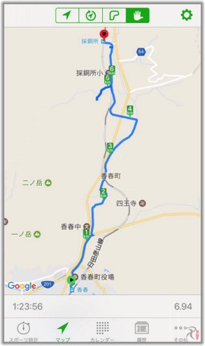 Walk採銅所コースマップ