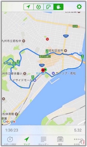 Walk若松コースマップ