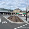 折尾駅舎と旧線路