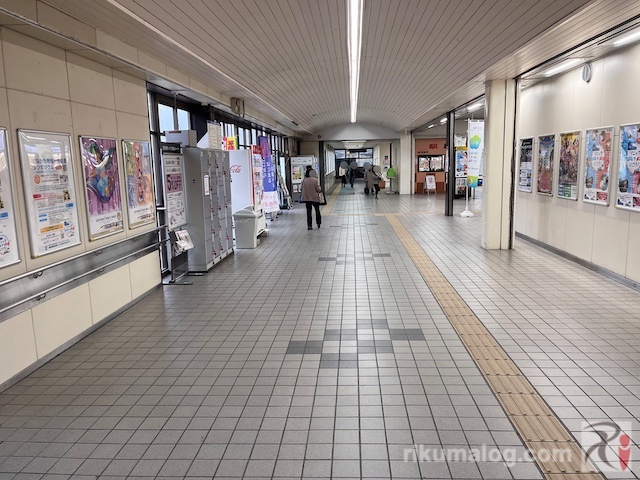 JR赤間駅の構内（2階）