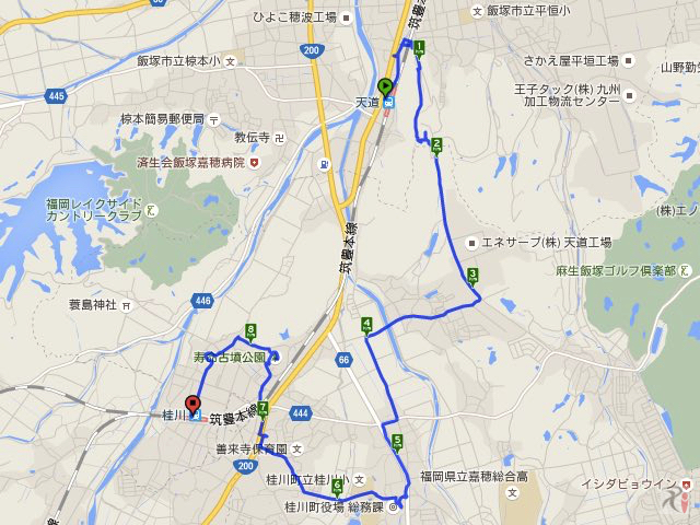 Walk桂川コースマップ