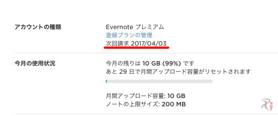 Evernote有効期間