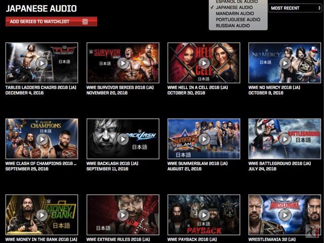 WWEネットワークで日本語実況版PPV（ペイ・パー・ビュー）を見る方法