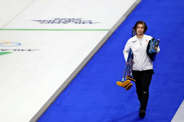 イギリス戦終了後、会場をあとにする吉村紗也香選手